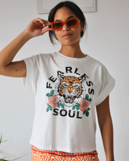 Camiseta Tigre con Rosa